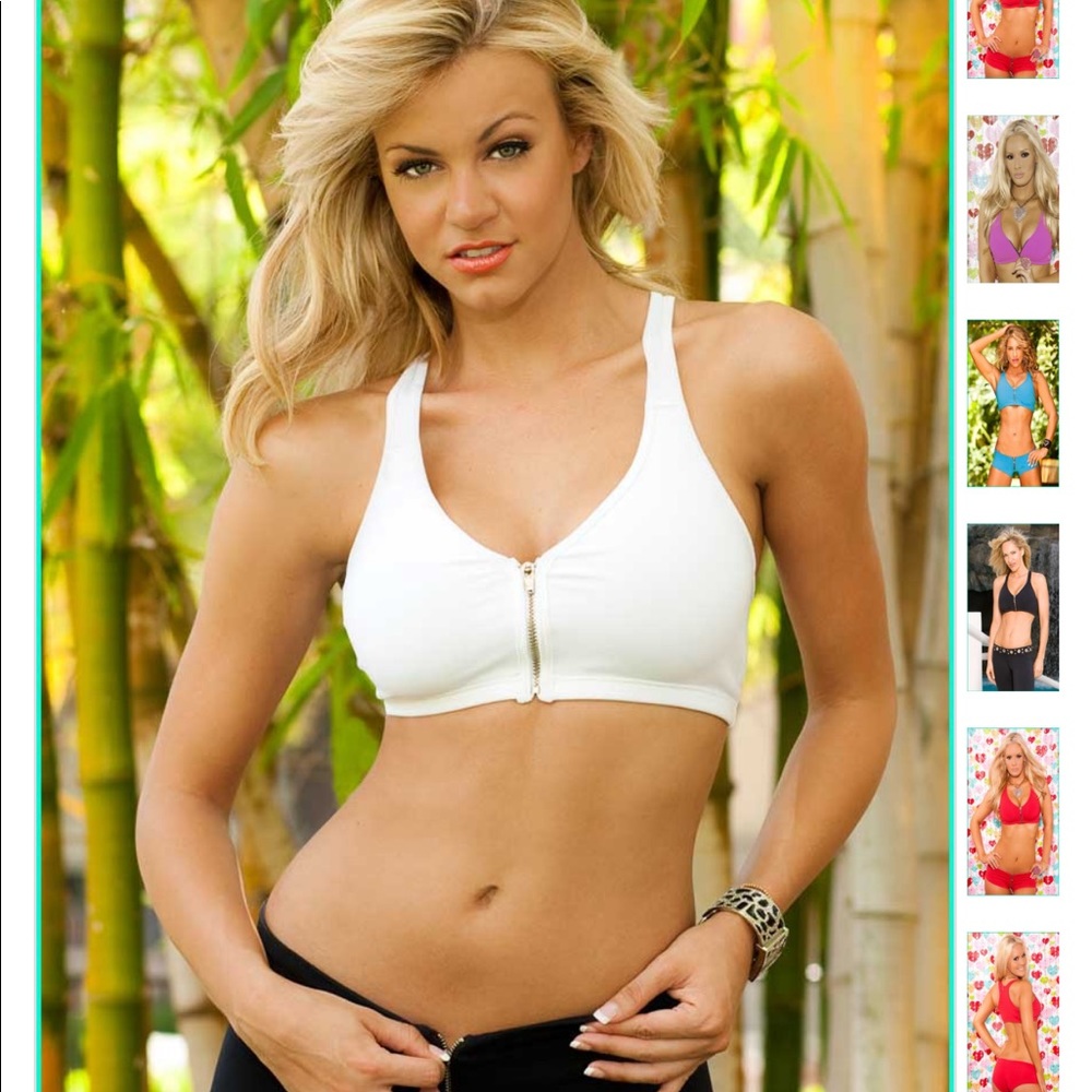 Body Brazil Zipper Bra White
